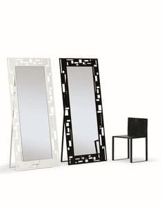 Otto, Rectangular mirrors, with modern design, ideal for shops and home