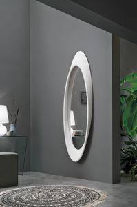 PLEASURE SS400, Oval mirror with polyurethane frame
