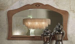 SP34 Charme mirror, Mirror in inlaid wood, for hotels and restaurants