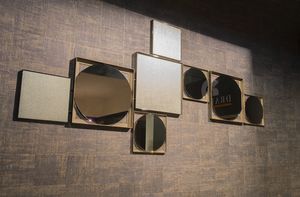 Wall composition, Mirror with geometric design