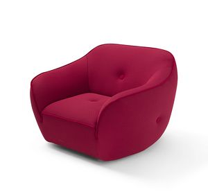 Bebop, Armchair with soft and rounded shapes