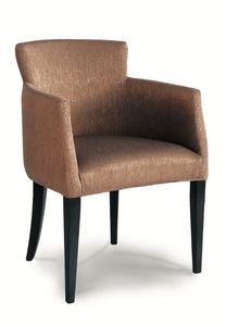DALLAS P, Armchair with legs in painted wood