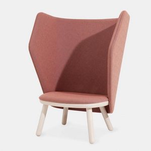 Ikkoku lounge, Lounge armchair with large sound-absorbing backrest
