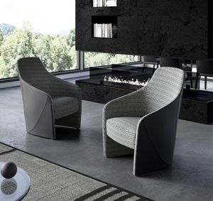 Karol, Armchair with a simple and elegant line