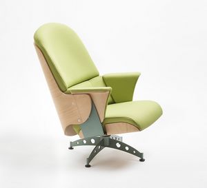 Milano lounge, Armchair with swivel base