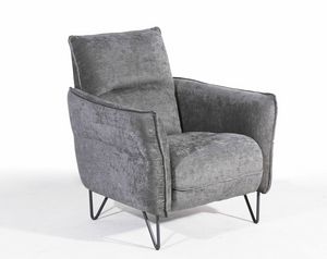 Shirley, Modern armchair available with relaxation mechanism