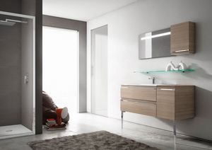 Mistral comp.02, Bathroom furniture with sophisticated design