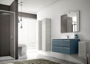 Mistral comp.04, Modern bathroom furniture, with storage columns