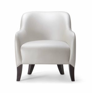 ALYSON LOUNGE CHAIR 048 P, Armchair with rounded shapes