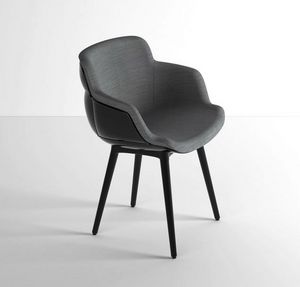 Choppy Sleek BP, Lounge armchair in polymer-steel