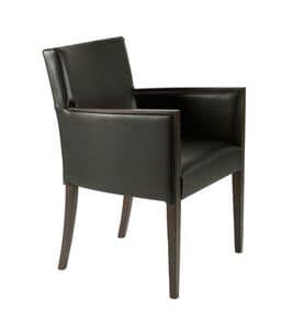 Project armchair 03, Design chair, padded, for homes and offices