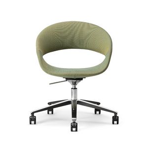 Spot 01, Swivel chair on castors, for office and meeting room
