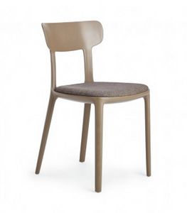 Canova, Polypropylene chair with padded seat