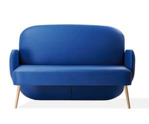 Club 8291, Two-seater settee coveres in fabric or synthetic leather