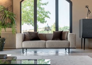 Fausto Art. FCO-037, Minimal sofa with simple and concrete lines