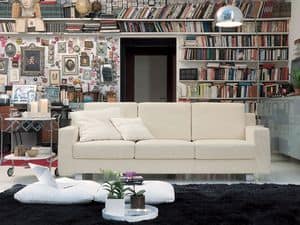 Incontro, Linear sofa in polyurethane foam, for hotel