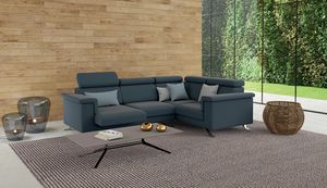 OLIVER, Highly comfortable sofa, with adjustable headrests