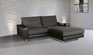 Silver sofa, Elegant sofa with a contemporary design