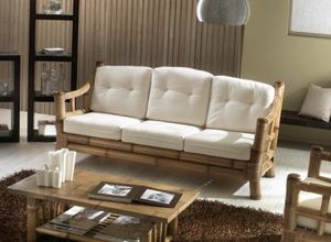 Sofa Kona, 3-seater ethnic sofa, bamboo structure