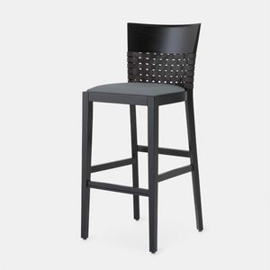 Comfort 207 stool, Wooden stool with padded seat