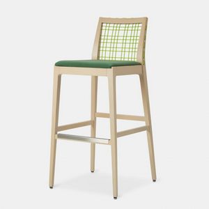 Maxine stool, Stool with woven PVC backrest