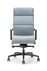 Aalborg Soft 01 BK, Executive office armchair with characteristic padding