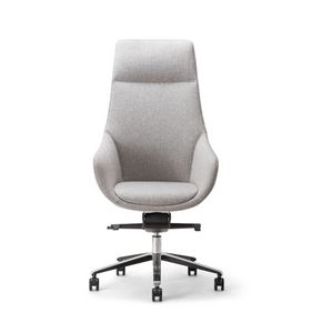 Crystal Executive 01, Welcoming executive armchair with high backrest