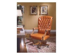 Fiore Bis, Classic style office chairs for luxury office