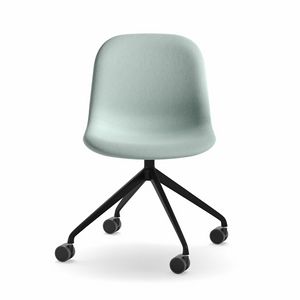 Mni Fabric HO-4, Chair with wheels, covered in fabric