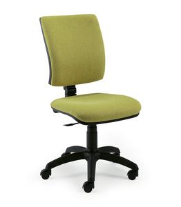 UF 334 / B, Task chair upholstered, ergonomic and squared