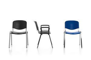 Leo Plastic, Metal chair, seat and back in polypropylene
