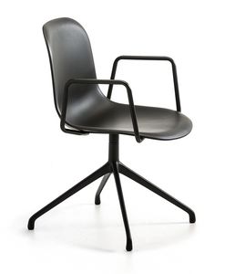 Mni Plastic AR-SP, Office swivel chair with armrests