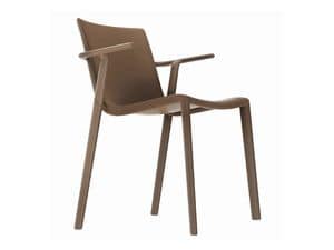 Kira-P, Outdoor chair in polypropylene, strong, light weight
