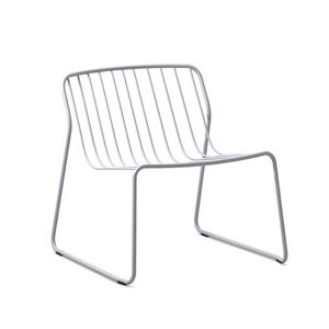 Randa nude LO, Stackable lounge chair in steel