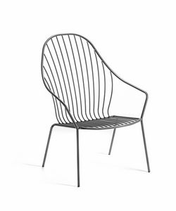 Amitha lounge, Outdoor armchair in metal