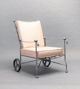 INTRECCIO GF4004AR, Armchair with wheels for outdoor use