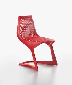 Myto mod. 1207-20, Sled chair of high design, stackable, recyclable
