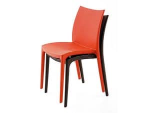 SE 161, All-plastic chair in different colors, for external