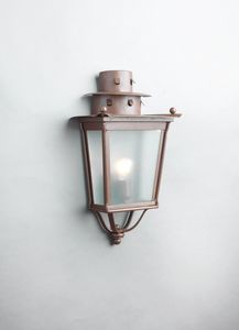 MOROZZI GL3027WA-1, Half lantern in iron with rust finish