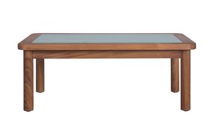 Ring 04C6, Garden coffe table in teak and glass