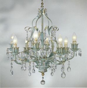 90518, Chandelier with decorative crystals