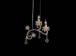 Art. 1480/S2, Suspension lamp with decorative crystals
