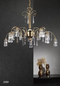 Art. 2069 Orion, Chandelier handcrafted in Italy