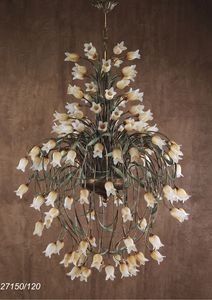 Art. 27150/120 Butterfly, Chandelier with floral elements