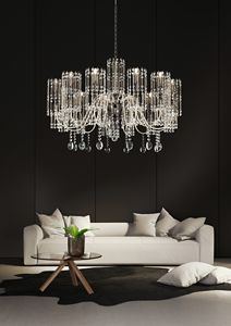 Art. 498/12, Elegant classic style chandelier, with crystals