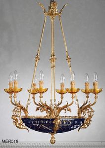 Art. MER 518, Classic chandelier with crystal bowl