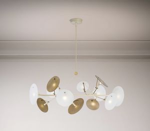 DP 673/12, Chandelier with a contemporary design inspired by the shapes of plants