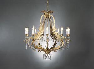 MAROT HL1055CH-10, Iron chandelier with crystals