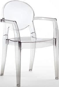 SE 2357, All polycarbonate chair, for pizzerias and bars