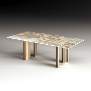 Torii Art. ETO022, Wooden table, with an extendable top in porcelain stoneware